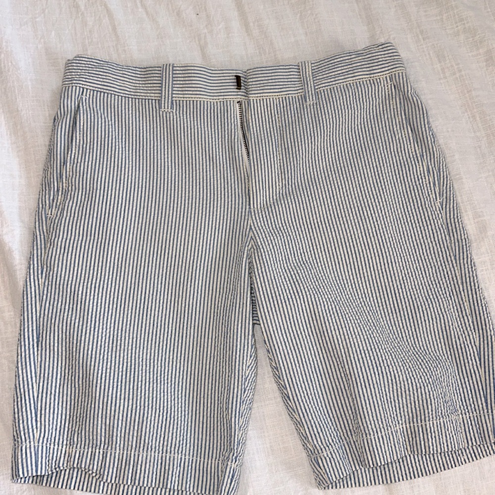 Boys Crew Cut seersucker shorts